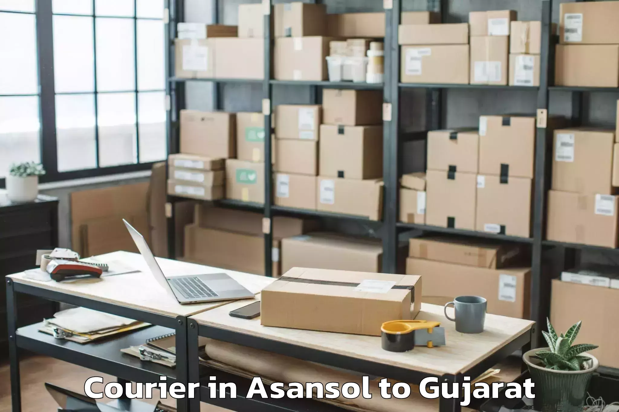 Asansol to Koyali Courier Booking